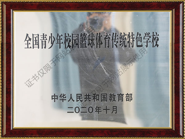 全國青少年校園籃球體育傳統(tǒng)特色學校